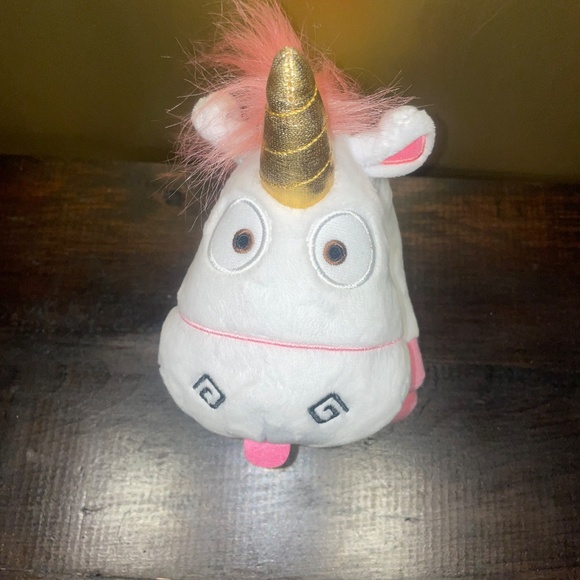 Universal Studios Despicable Me Minions Fluffy Unicorn Plush Stuffed Toy 9" - Picture 8 of 8